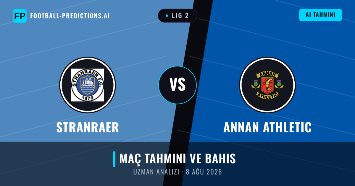 Stranraer - Annan Athletic — maç tahmini ve önizleme