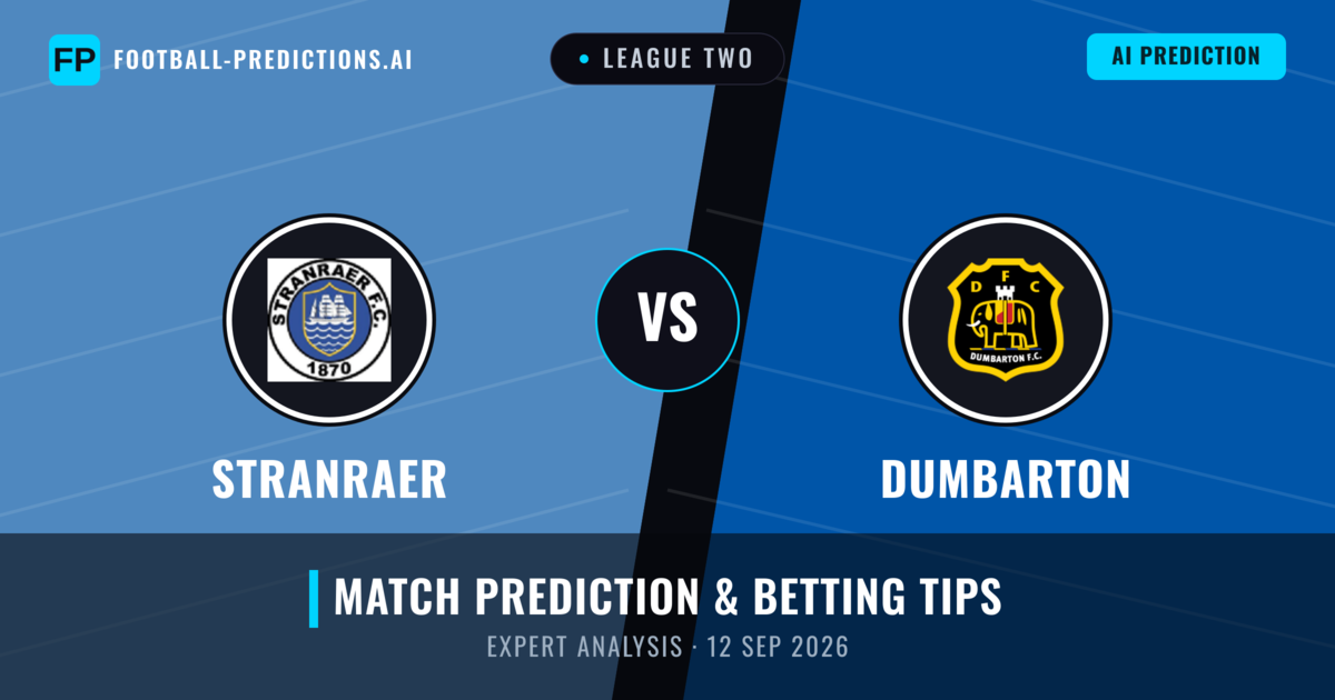 Stranraer vs Dumbarton — match prediction & preview