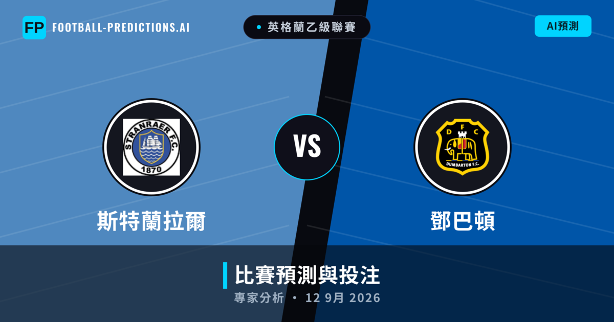 斯特蘭拉爾 vs 鄧巴頓 — 比赛预测和前瞻