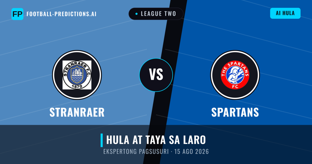 Stranraer vs Spartans — hula at preview ng laban