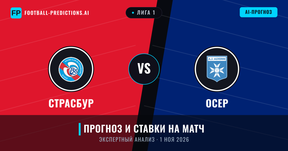 Страсбур – Осер — прогноз и превью матча