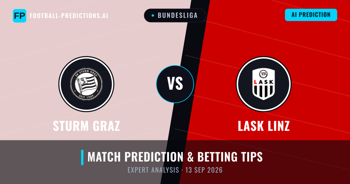 Sturm Graz vs Lask Linz — match prediction & preview