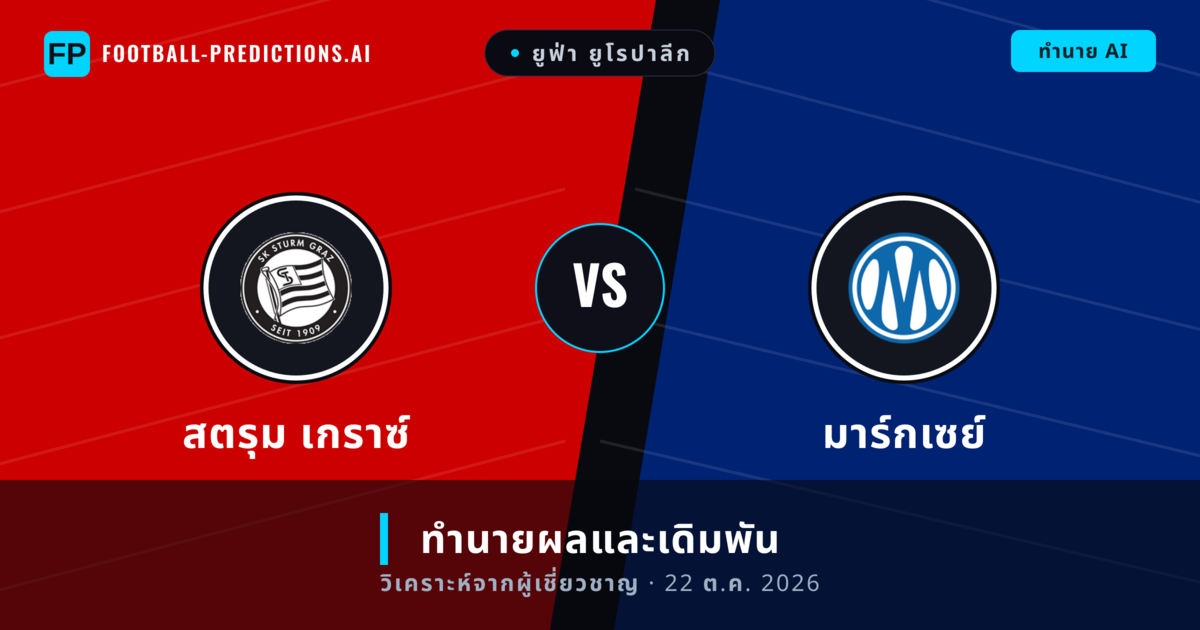 สตรุม เกราซ์ พบ มาร์กเซย์ — ทำนายผลและพรีวิวการแข่งขัน