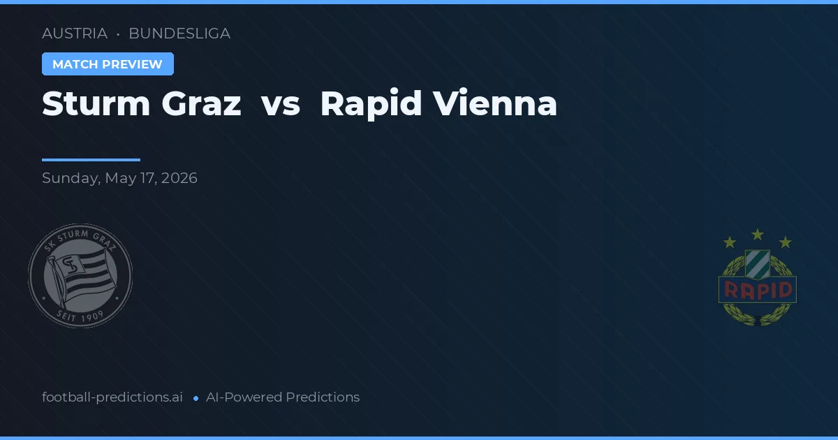 Sturm Graz vs Rapid Wina — prediksi dan pratinjau pertandingan