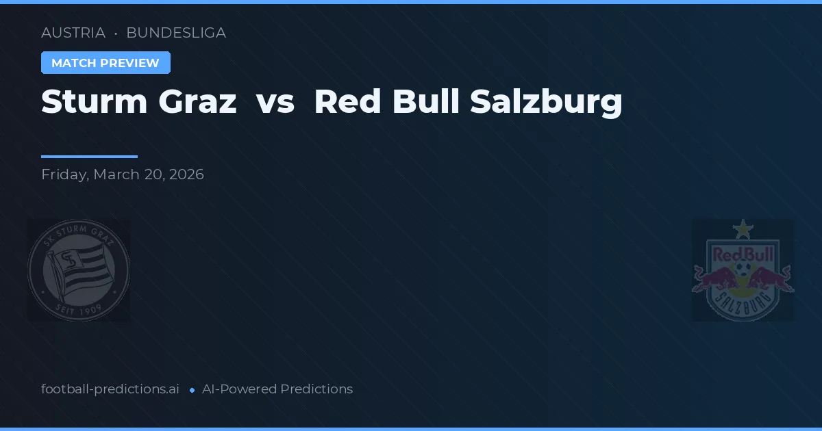 Sturm Graz vs Red Bull Salzburg — prediksi dan pratinjau pertandingan