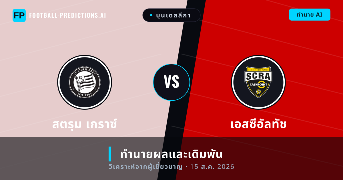 สตรุม เกราซ์ พบ เอสซีอัลทัช — ทำนายผลและพรีวิวการแข่งขัน