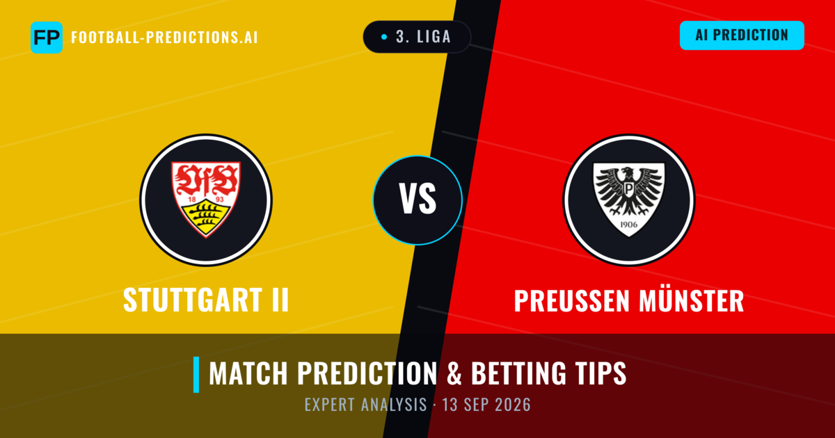 Stuttgart II vs Preußen Münster — match prediction & preview