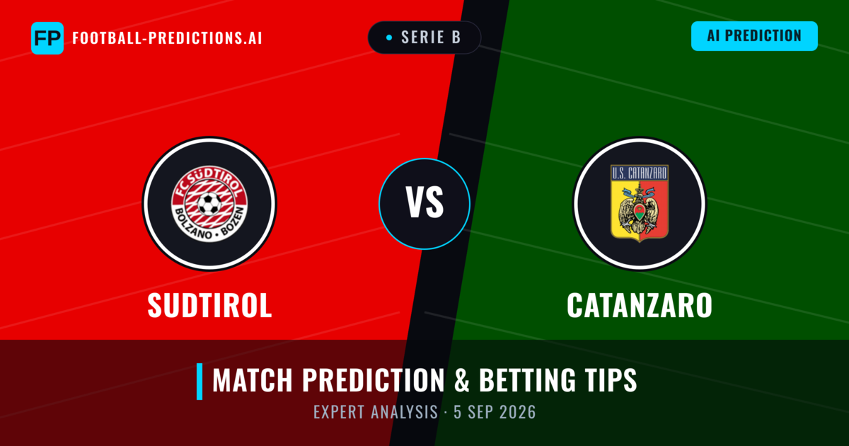 Sudtirol vs Catanzaro — match prediction & preview