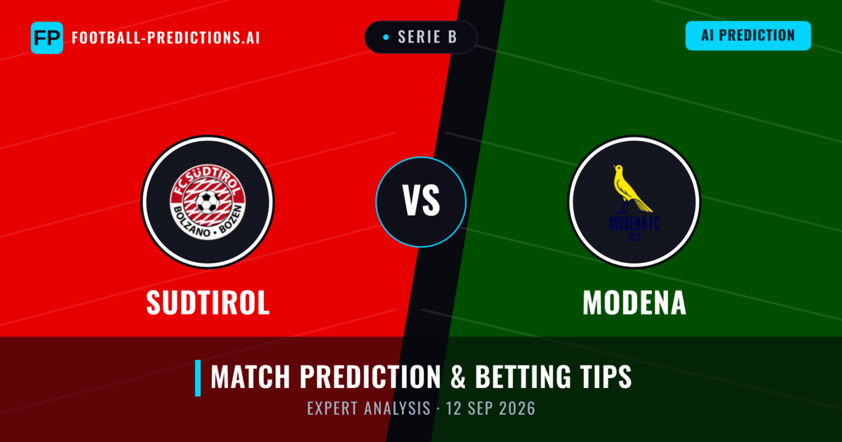 Sudtirol vs Modena — match prediction & preview