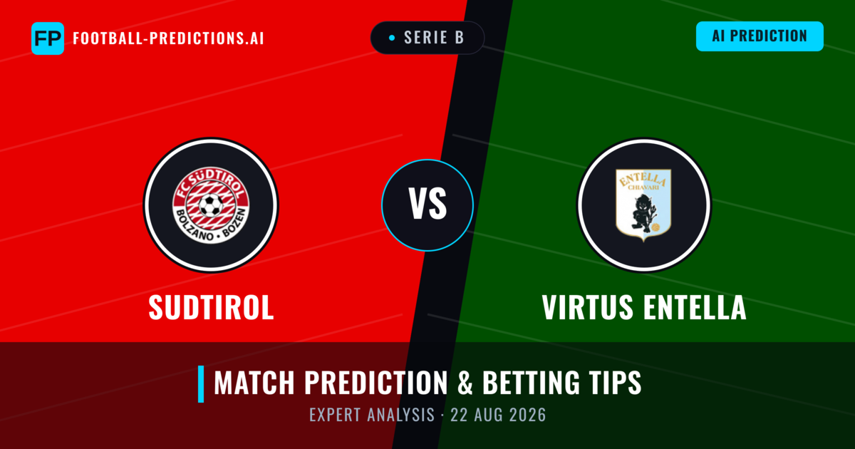 Sudtirol vs Virtus Entella — match prediction & preview