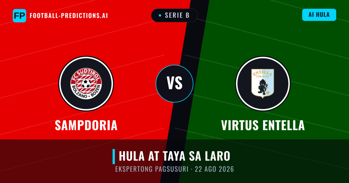 Sampdoria vs Virtus Entella — hula at preview ng laban