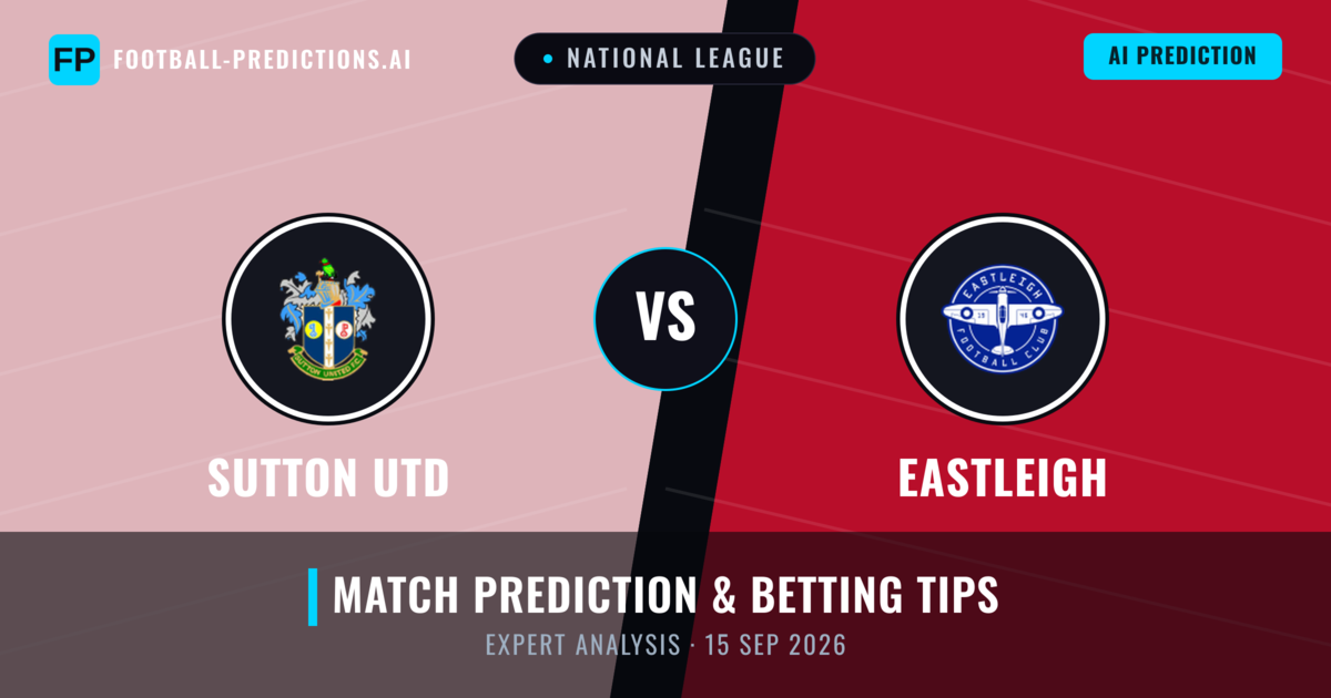 Sutton Utd vs Eastleigh — match prediction & preview