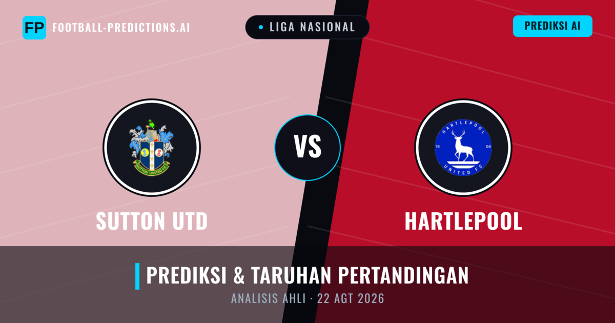 Sutton United vs Hartlepool — prediksi dan pratinjau pertandingan