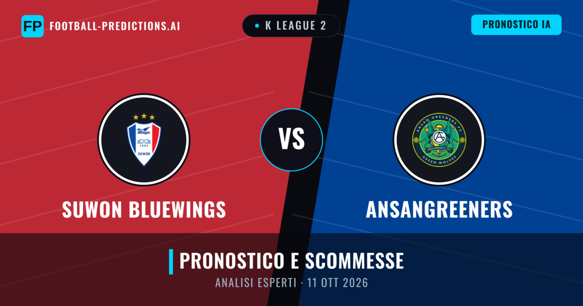 Suwon Bluewings vs Ansangreeners — pronostico e anteprima del match