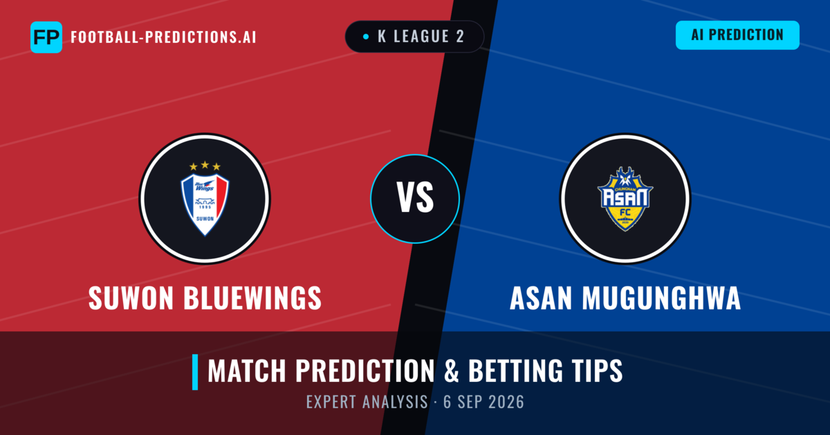 Suwon Bluewings vs Asan Mugunghwa — match prediction & preview