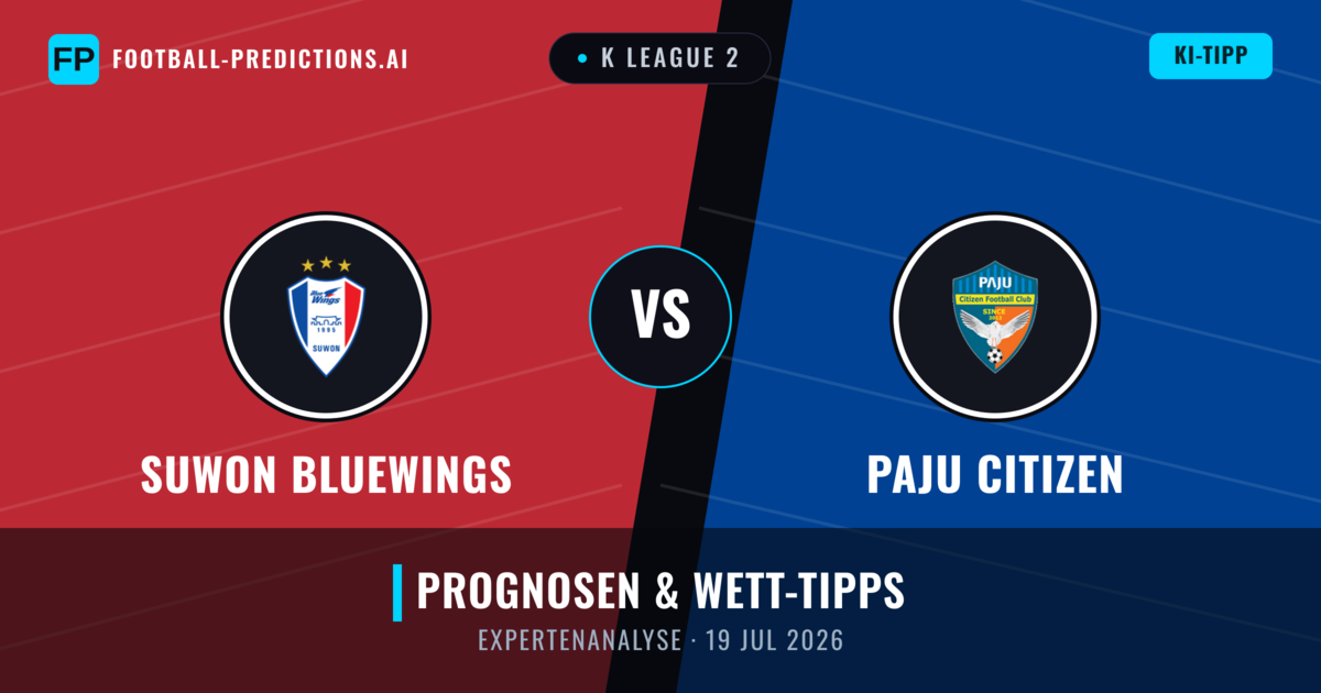 Suwon Bluewings vs Paju Citizen — Prognose und Spielvorschau