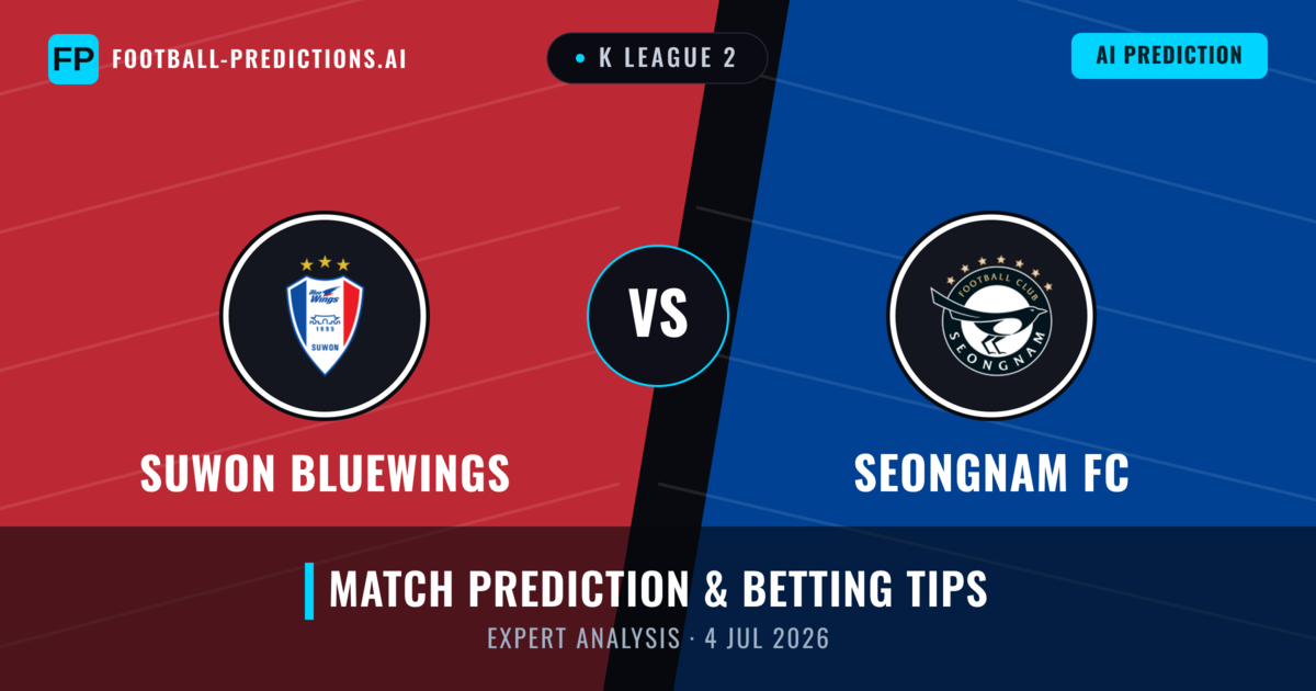 Suwon Bluewings vs Seongnam FC — match prediction & preview