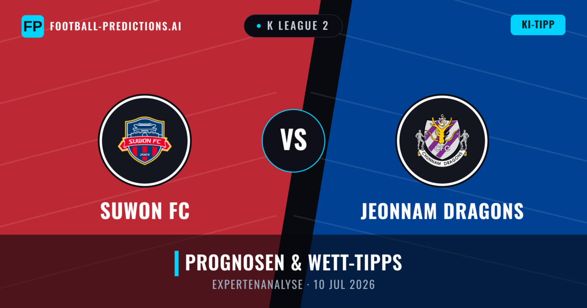 Suwon FC vs Jeonnam Dragons — Prognose und Spielvorschau