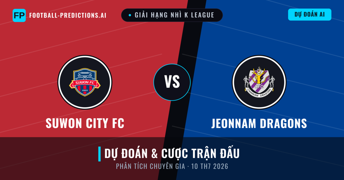 Suwon City FC vs Jeonnam Dragons — dự đoán và xem trước trận đấu
