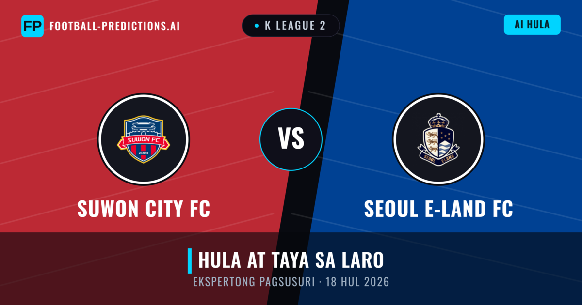 Suwon City FC vs Seoul E-Land FC — hula at preview ng laban