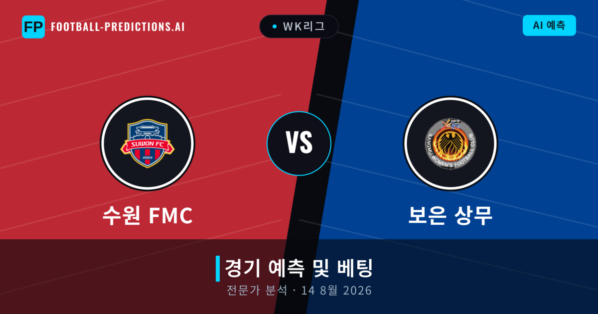 수원 FMC 대 보은 상무 — 경기 예측 및 프리뷰
