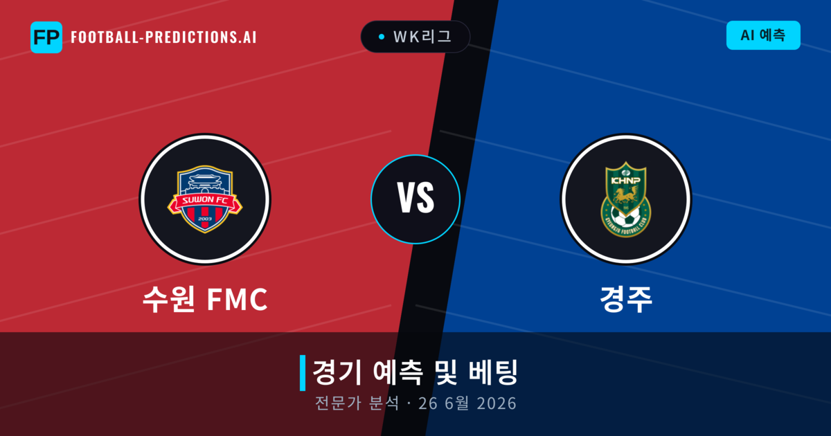수원 FMC 대 경주 — 경기 예측 및 프리뷰