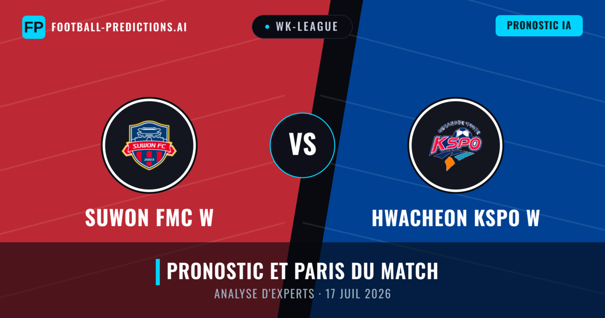 Suwon FMC W vs Hwacheon KSPO W — pronostic et avant-match