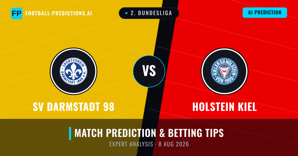 SV Darmstadt 98 vs Holstein Kiel — match prediction & preview