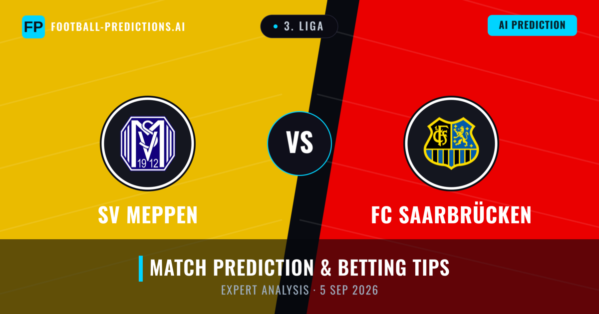 SV Meppen vs FC Saarbrücken — match prediction & preview