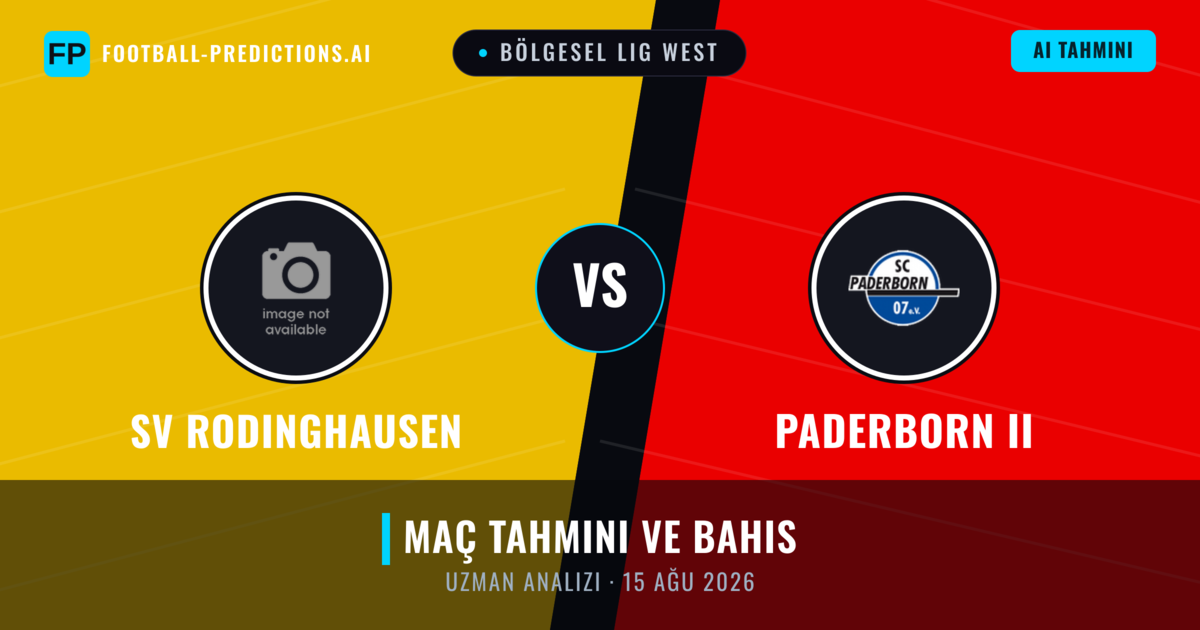 SV Rodinghausen - Paderborn II — maç tahmini ve önizleme