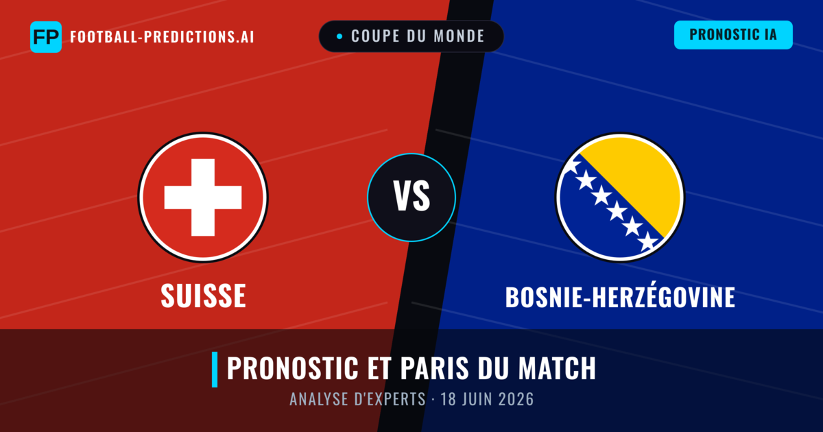 Suisse vs Bosnie-Herzégovine — pronostic et avant-match