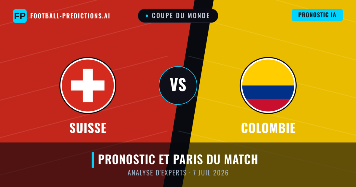 Suisse vs Colombie — pronostic et avant-match
