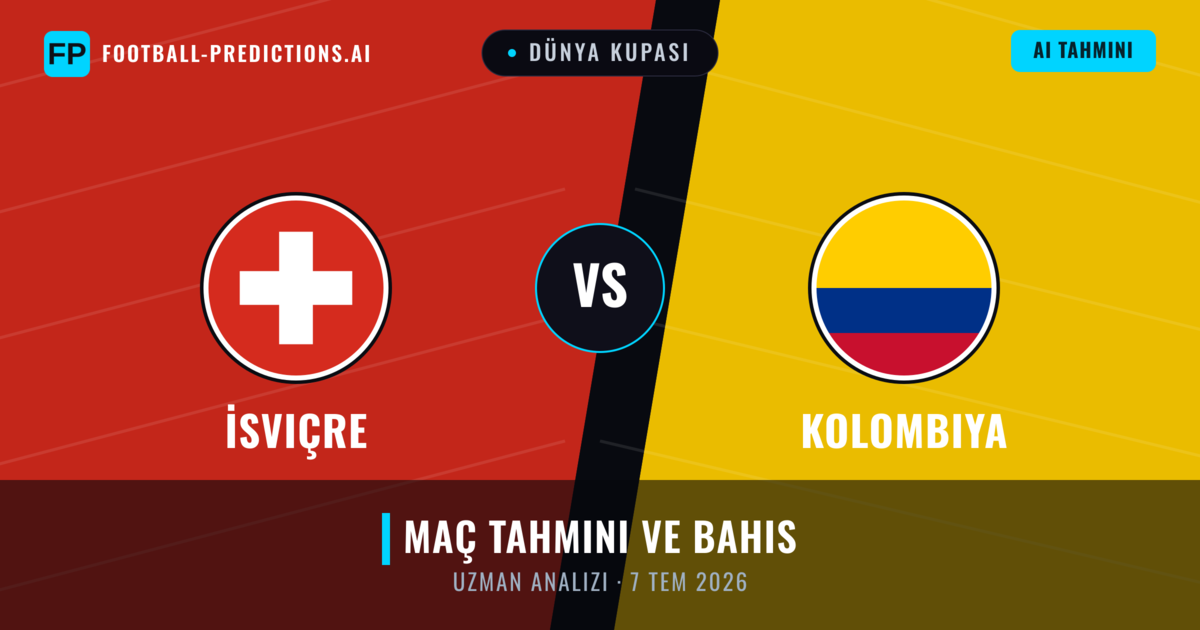 İsviçre - Kolombiya — maç tahmini ve önizleme