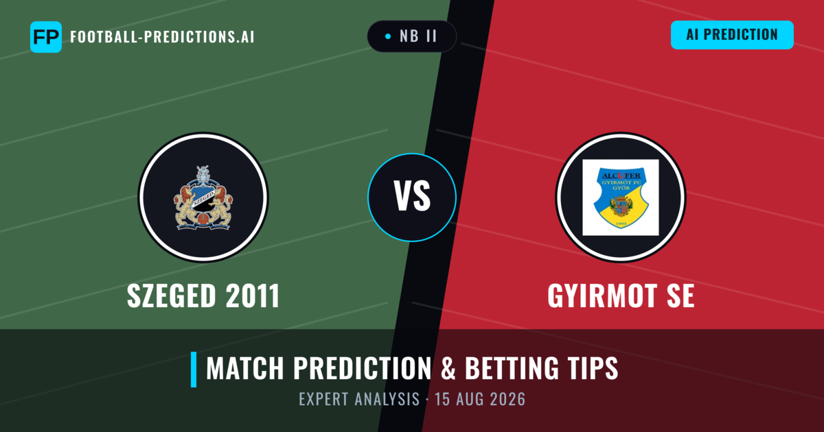 Szeged 2011 vs Gyirmot SE — match prediction & preview
