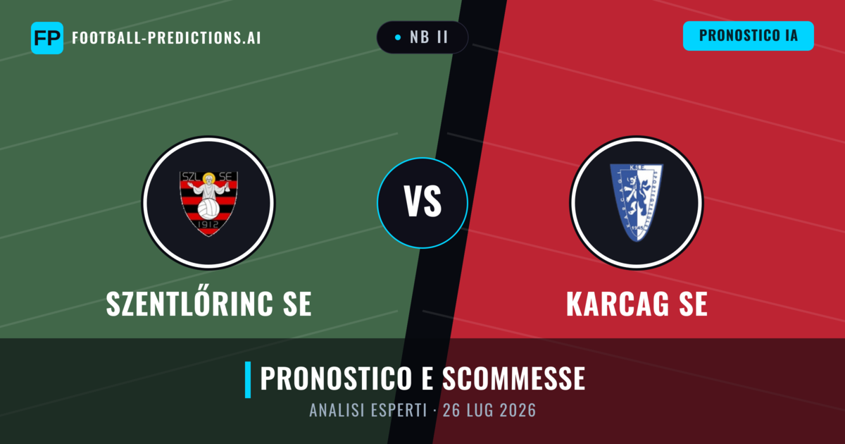 Szentlőrinc SE vs Karcag SE — pronostico e anteprima del match