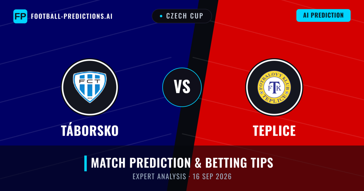 Táborsko vs Teplice — match prediction & preview