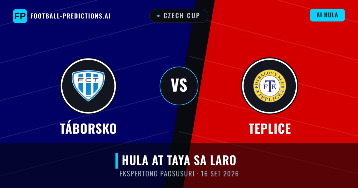 Táborsko vs Teplice — hula at preview ng laban