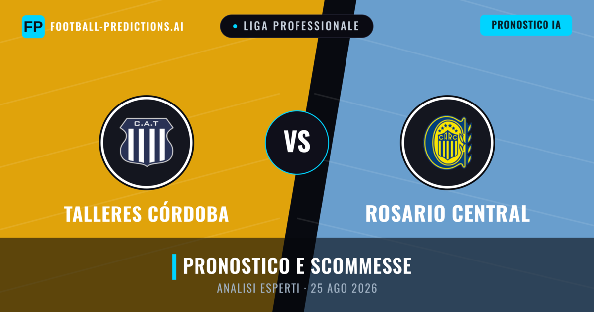 Talleres Córdoba vs Rosario Central — pronostico e anteprima del match