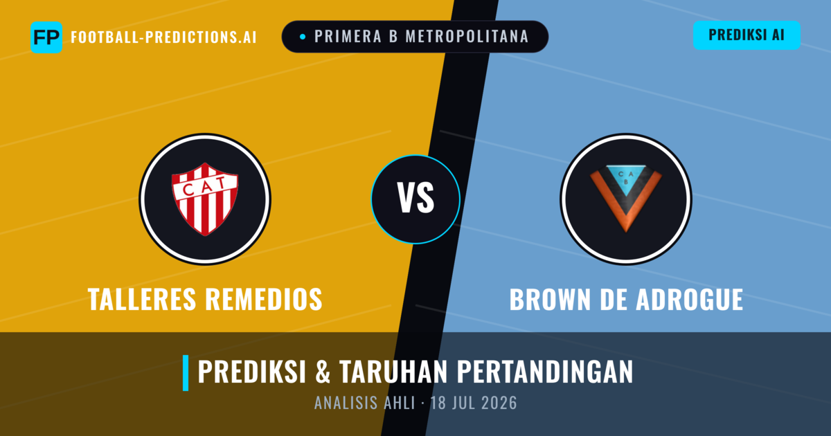 Talleres Remedios vs Brown de Adrogué — prediksi dan pratinjau pertandingan