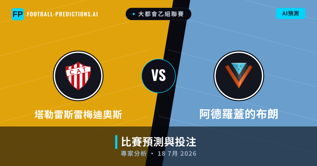 塔勒雷斯雷梅迪奧斯 vs 阿德羅蓋的布朗 — 比赛预测和前瞻