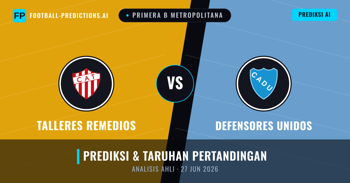 Talleres Remedios vs Defensores Unidos — prediksi dan pratinjau pertandingan