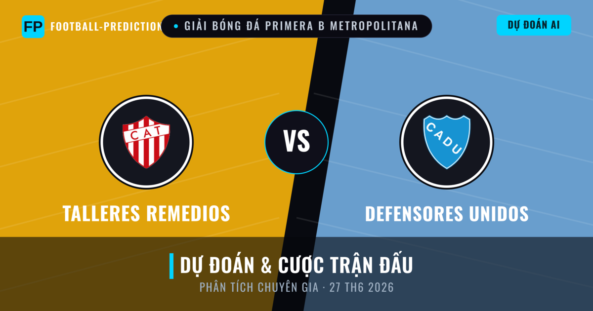 Talleres Remedios vs Defensores Unidos — dự đoán và xem trước trận đấu