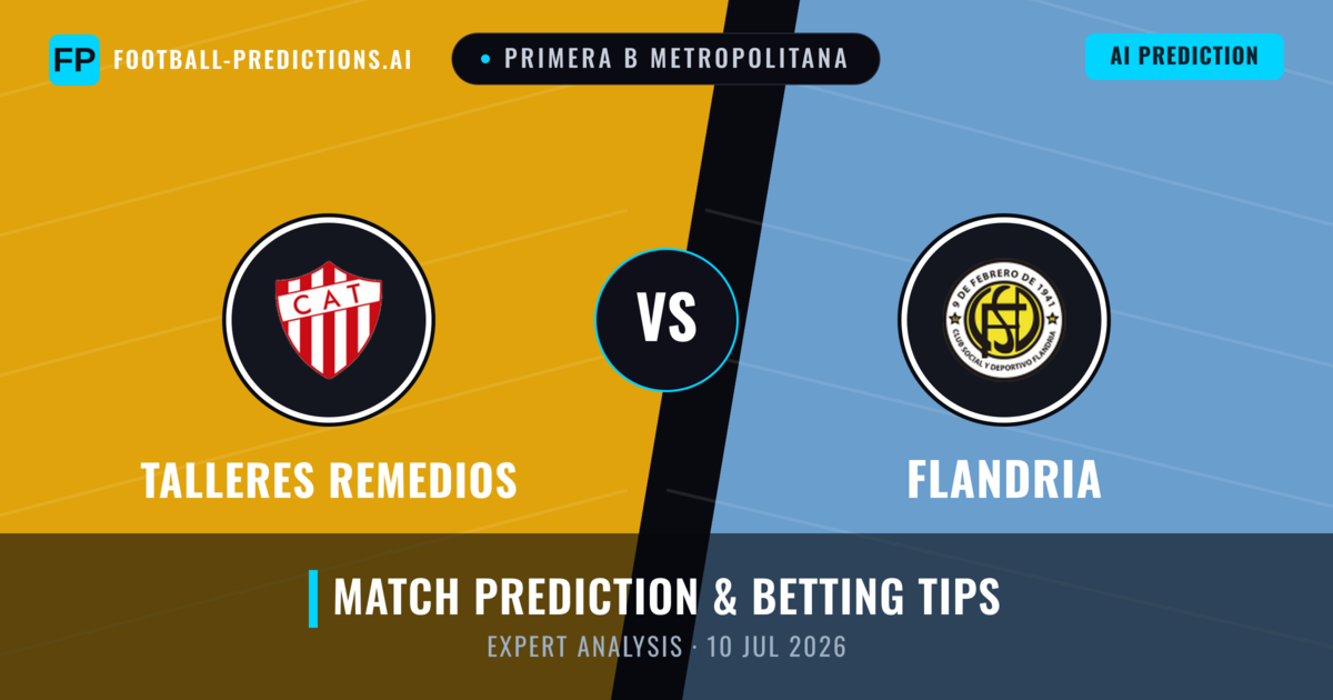 Talleres Remedios vs Flandria — match prediction & preview