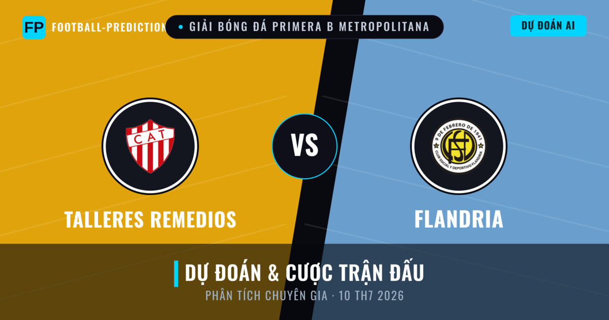 Talleres Remedios vs Flandria — dự đoán và xem trước trận đấu