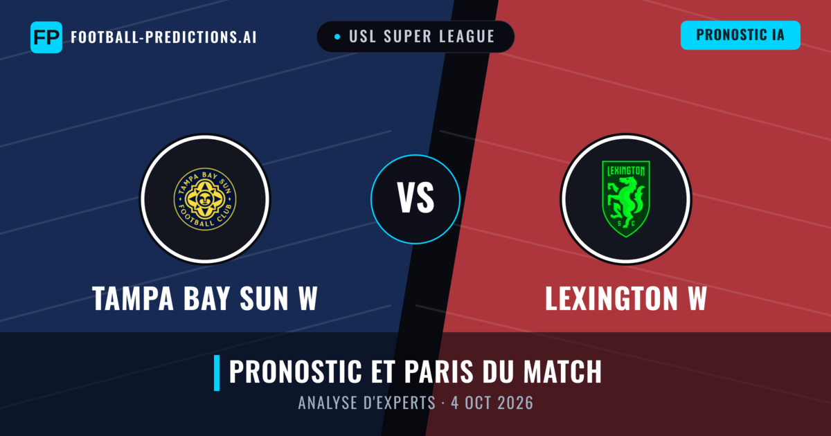 Tampa Bay Sun W vs Lexington W — pronostic et avant-match