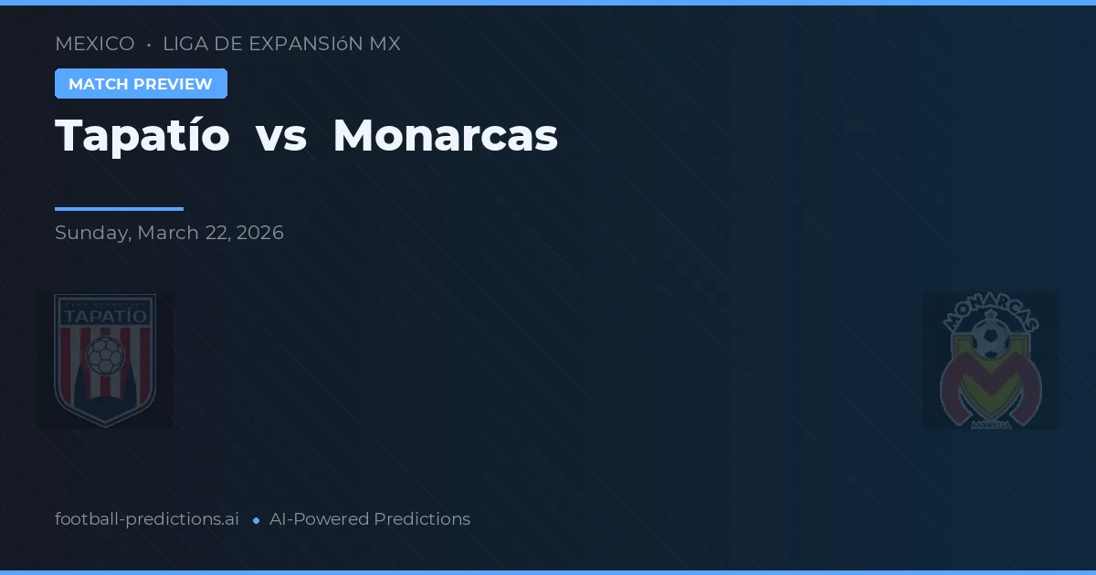 Tapatío vs Monarcas — prediksi dan pratinjau pertandingan