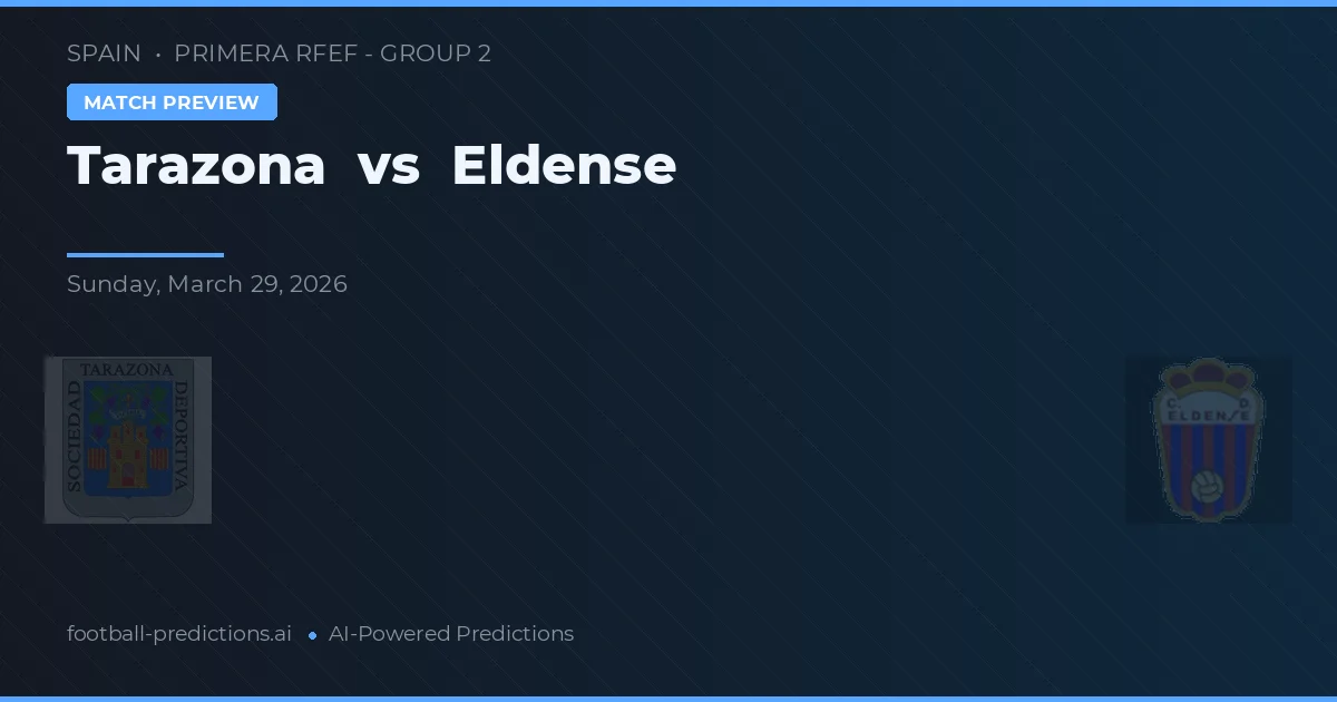 Tarazona vs Eldense — pronostico e anteprima del match