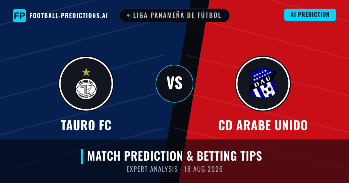 Tauro FC vs CD Arabe Unido — match prediction & preview