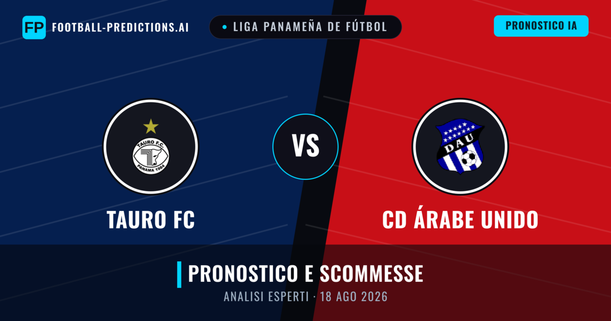 Tauro FC vs CD Árabe Unido — pronostico e anteprima del match
