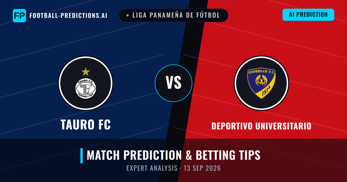 Tauro FC vs Deportivo Universitario — match prediction & preview